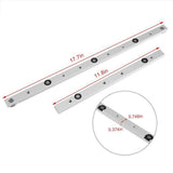 Maxbell 2xAluminium Alloy Rail Miter Bar Slider Table Saw Gauge Rod Woodworking 450mm