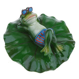 Maxbell Floating Duck Lotus Leaf Lying Frog Ornament Hunting Decoy Garden Pond Decor