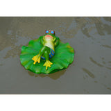 Maxbell Floating Duck Lotus Leaf Lying Frog Ornament Hunting Decoy Garden Pond Decor