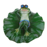 Maxbell Floating Duck Lotus Leaf Lying Frog Ornament Hunting Decoy Garden Pond Decor