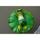 Maxbell Floating Duck Lotus Leaf Lying Frog Ornament Hunting Decoy Garden Pond Decor