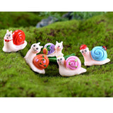 Maxbell Resin Miniature Fairy Garden Micro Landscape Bonsai Pot Decor Snail Blue - Aladdin Shoppers