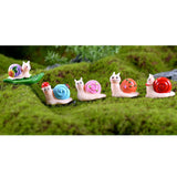 Maxbell Resin Miniature Fairy Garden Micro Landscape Bonsai Pot Decor Snail Blue - Aladdin Shoppers