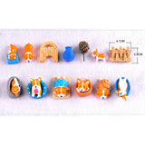 Maxbell Miniature Fairy Garden Micro Landscape Bonsai Pot Decor Orange Door Dog - Aladdin Shoppers