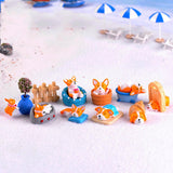 Maxbell Miniature Fairy Garden Micro Landscape Bonsai Pot Decor Orange Conch Dog - Aladdin Shoppers