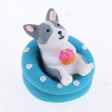 Maxbell Miniature Fairy Garden Micro Landscape Bonsai Pot Decor Gray Seated Dog - Aladdin Shoppers