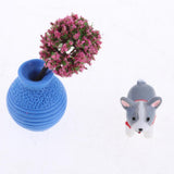 Maxbell Miniature Fairy Garden Micro Landscape Bonsai Pot Decor Gray Vase Dog - Aladdin Shoppers