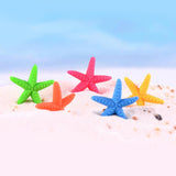 Maxbell 10pcs Colorful Resin Starfish DIY Crafts Garden Decor Green S - Aladdin Shoppers