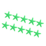 Maxbell 10pcs Colorful Resin Starfish DIY Crafts Garden Decor Green S - Aladdin Shoppers