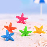 Maxbell 10pcs Colorful Resin Starfish DIY Crafts Garden Decor Green S - Aladdin Shoppers