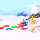 Maxbell 10pcs Colorful Resin Starfish DIY Crafts Garden Decor Green S - Aladdin Shoppers