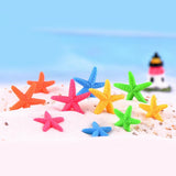 Maxbell 10pcs Colorful Resin Starfish DIY Crafts Garden Decor Green S - Aladdin Shoppers