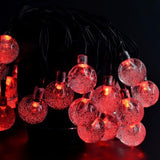 Maxbell Solar Powered 30 LED String Light Bubble Festivals Decor Light Red - Aladdin Shoppers