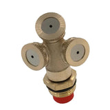 Maxbell Maxbell 1/2 inch 3-Head Brass Agricultural Misting Spray Nozzle Garden Sprinkler #2