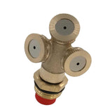 Maxbell 1/2 inch 3-Head Brass Agricultural Misting Spray Nozzle Garden Sprinkler #2 - Aladdin Shoppers