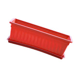 Maxbell Rectangular Flower Pot Color Plastic Plant Planter Saucer Garden Red - Aladdin Shoppers