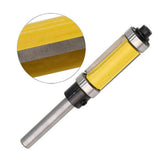 Maxbell 1/4'' Shank Top & Bottom Bearing Flush Trim Router Bit 12.7x25mm Yellow - Aladdin Shoppers