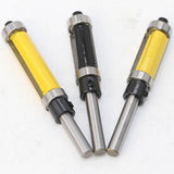 Maxbell 1/4'' Shank Top & Bottom Bearing Flush Trim Router Bit 12.7x25mm Yellow - Aladdin Shoppers