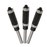 Maxbell 1/4'' Shank Top & Bottom Bearing Flush Trim Router Bit 12.7x25mm Black - Aladdin Shoppers
