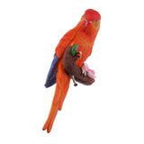 Maxbell 3Pcs Resin Parrots Budgerigar Birds Animals Ornaments Hanging Decorations