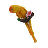 Maxbell 3Pcs Resin Parrots Budgerigar Birds Animals Ornaments Hanging Decorations