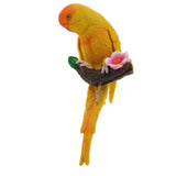 Maxbell 3Pcs Resin Parrots Budgerigar Birds Animals Ornaments Hanging Decorations