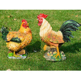 Artificial Realistic Chicken Figure Outdoor Garden Yard Decor Chicken Family