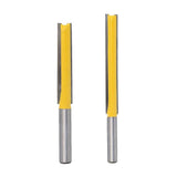 Maxbell 4x Extra Long Straight Router Bit Wood Milling Cutter Slotted Trimming 2" 3"