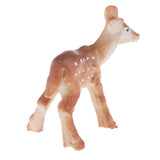 Maxbell 2Pcs Resin Sika Deer Ornament Toy Animal Figurine Plant Pot Dollhouse Decor