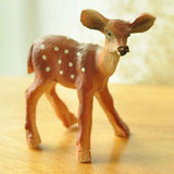 Maxbell 2Pcs Resin Sika Deer Ornament Toy Animal Figurine Plant Pot Dollhouse Decor