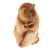 Maxbell 2pcs Lifelike Kneeling Monkey Statue Indoor Outdoor Ornament Model Figure