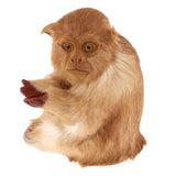 Maxbell 2pcs Lifelike Kneeling Monkey Statue Indoor Outdoor Ornament Model Figure