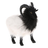 Maxbell 2pcs Lifelike Goat&Cow Statue Indoor Outdoor Garden Decor Ornament Figure