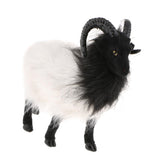 Maxbell 2pcs Lifelike Goat&Cow Statue Indoor Outdoor Garden Decor Ornament Figure