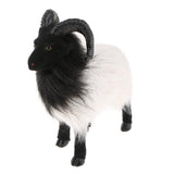 Maxbell 2pcs Lifelike Goat&Cow Statue Indoor Outdoor Garden Decor Ornament Figure