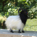 Maxbell 2pcs Lifelike Goat&Cow Statue Indoor Outdoor Garden Decor Ornament Figure