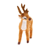 Maxbell 2Pcs Miniature Realistic Deer Figurine Statue Model Home Gift Decorative