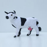 Maxbell 2pcs Lifelike Goat&Cow Statue Indoor Outdoor Garden Decor Ornament Figure