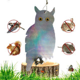 Maxbell 2 Pair Reflective Flying Owl Decoy & Bird Repellent Scarecrow Bird Deterrent