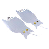 Maxbell 2 Pair Reflective Flying Owl Decoy & Bird Repellent Scarecrow Bird Deterrent