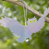 Maxbell 2 Pair Reflective Flying Owl Decoy & Bird Repellent Scarecrow Bird Deterrent
