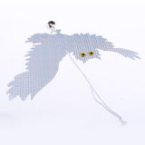 Maxbell 2 Pair Reflective Flying Owl Decoy & Bird Repellent Scarecrow Bird Deterrent