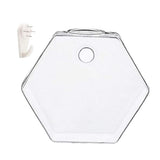 Maxbell 4x Wall Mount Planter Glass Hydroponic Vase Plant Pot Terrarium Hexagon 13cm