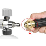 Maxbell Adjustable High Pressure Snow Foam Washer Jet Lance Bottle Car Wash Grey