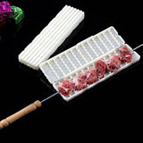 Maxbell 2xBBQ Meat Skewer Machine Barbecue Vegetable Meat String Device For Pork Beef