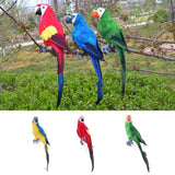 Maxbell 6pcs 45cm Artificial Parrot Bird Realistic Decor Budgie Taxidermy