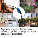 Maxbell 6pcs 45cm Artificial Parrot Bird Realistic Decor Budgie Taxidermy