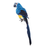 2cs Realistic Macaw Parrot Artificial Feather Bird Animal Ornament Toys