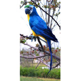 2cs Realistic Macaw Parrot Artificial Feather Bird Animal Ornament Toys