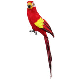 2pcs 45cm Foam Realistic Parrot Birds Figurine Garden Sculpture Home Decor